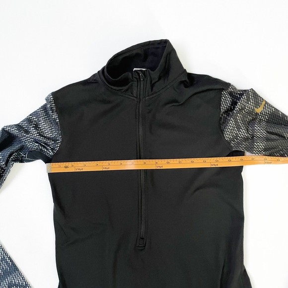Nike Pro Half Zip Pullover Women’s Medium Black Stretch Athletic Casual Workout - Picture 10 of 13